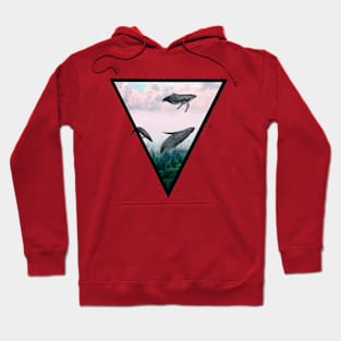 Flying whales Hoodie